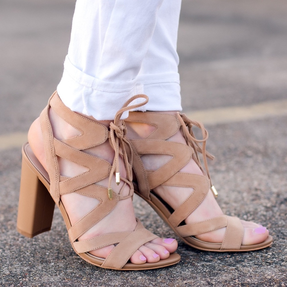 Sam Edelman yardley suede lace up sandals
